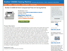 Tablet Screenshot of cs6000isewingmachine.com